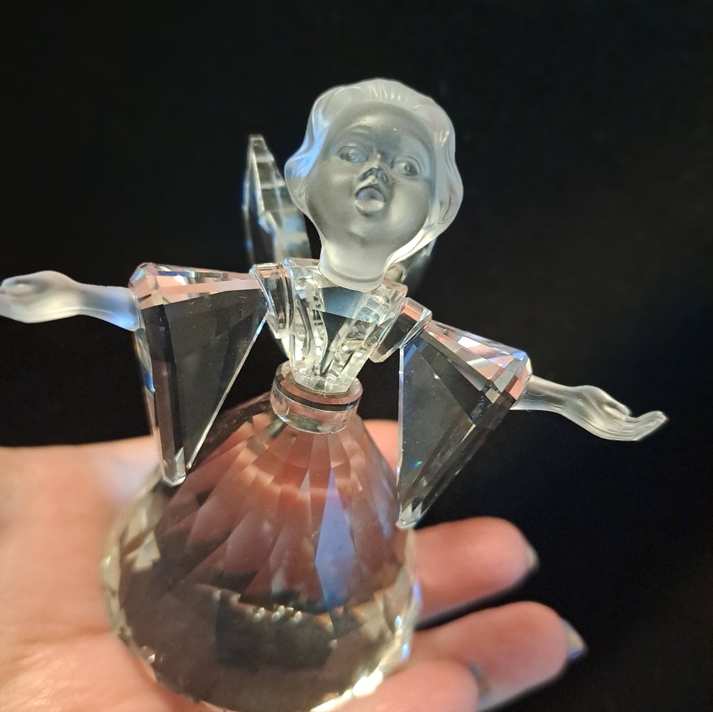 Swarovski Crystal Angel Figurine REPAIRED